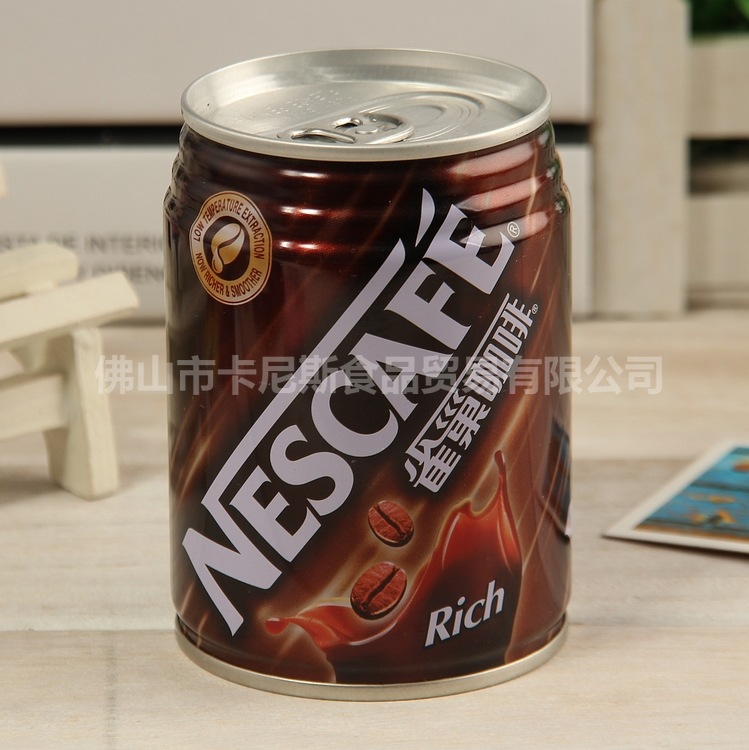 【进口饮料】正宗听装 易拉罐香港 雀巢咖啡(香浓)250ml 批发