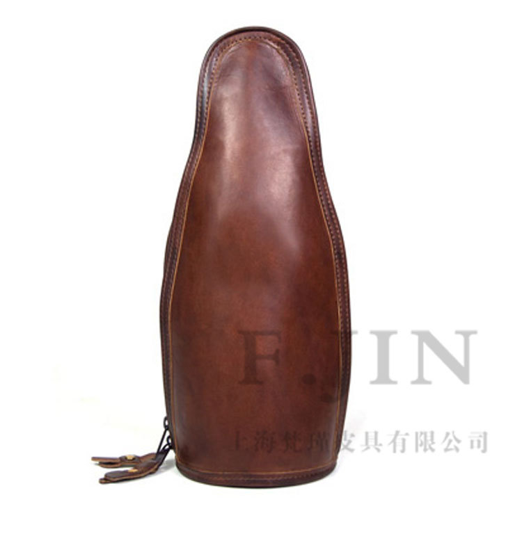 上海厂家订制红酒包装盒 中高档精品真皮红酒包装盒 圆形红酒盒