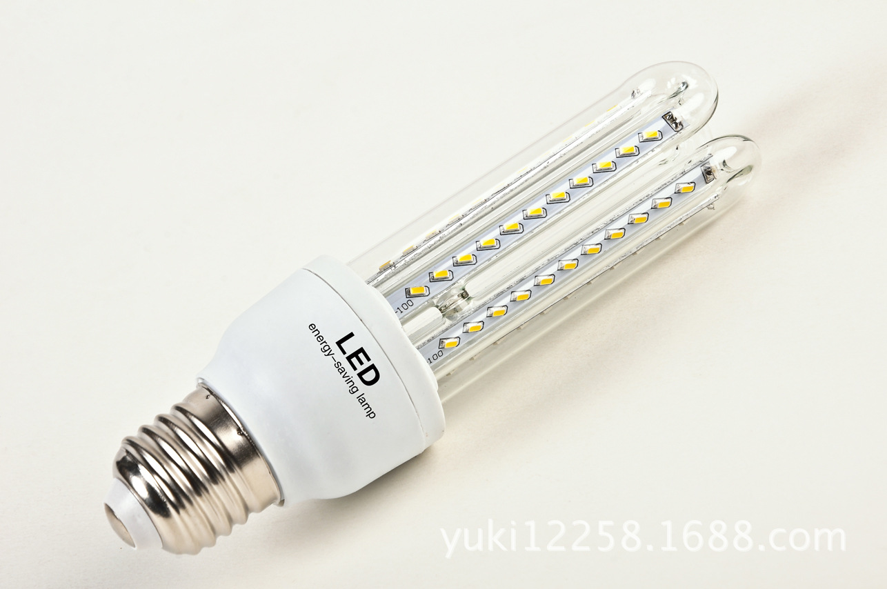 LED U型管节能灯 LED节能灯 LED玉米灯 U型玻璃管节能灯 代替普通节能灯白炽灯 7W