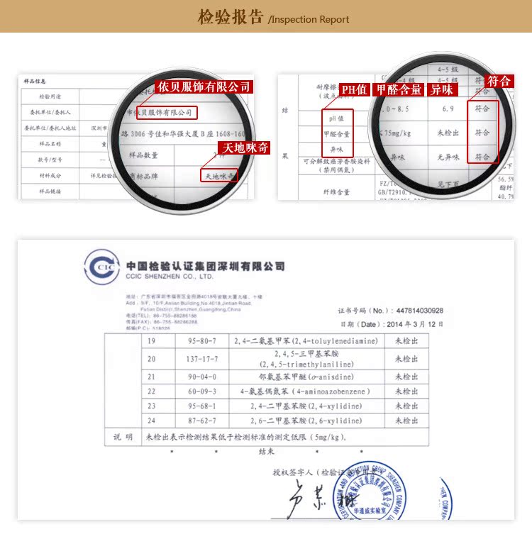 天地咪奇質檢報告