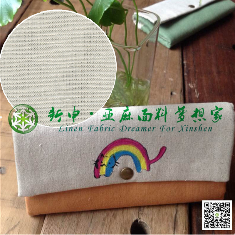 090331-9新款信封包手拿包純手工手繪女包大容量亞麻錢包