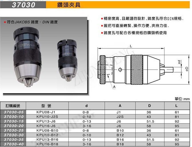 37030钻头夹具