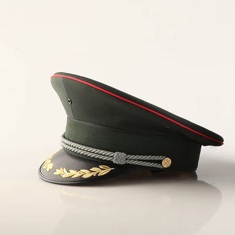 现货正品 wj干部大檐帽 j官常服帽 大盖帽 平顶帽厂家批发