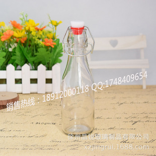 供应弹簧塞油瓶 饮料瓶 玻璃洋酒瓶