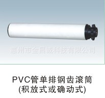 PVC管单排钢滚筒