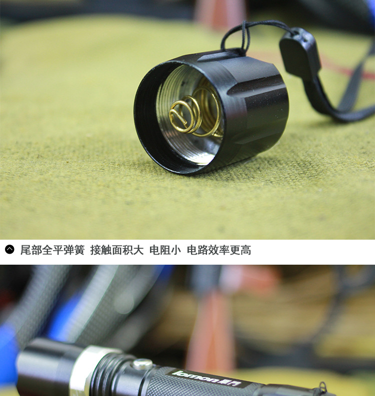 LED骑行手电自行车灯 户外强光充电 山地单车自行车前灯