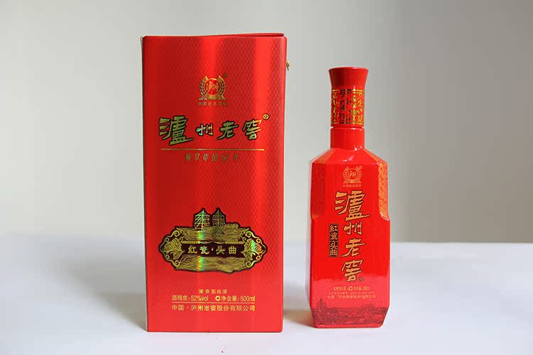 白酒批发 52度泸州老窖红瓷头曲 500ml *6婚庆佳选 浓香型白酒