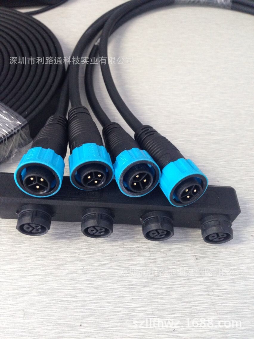 L16方形快递插拔3芯6