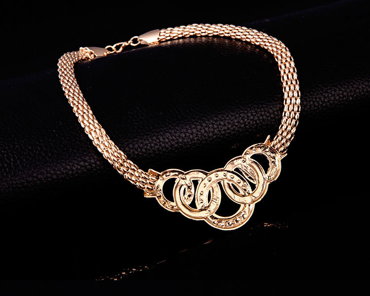 Occident alloy Inlaid stones sets ( Golden ) NHXS0158