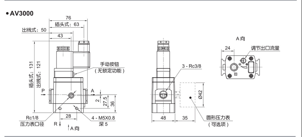 av电磁阀 气动阀 hitop恒拓苏州总代理 气动元件