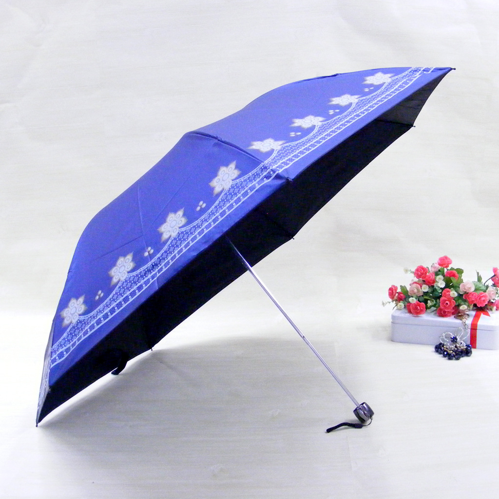 雨秀伞业 黑胶防晒铅笔伞