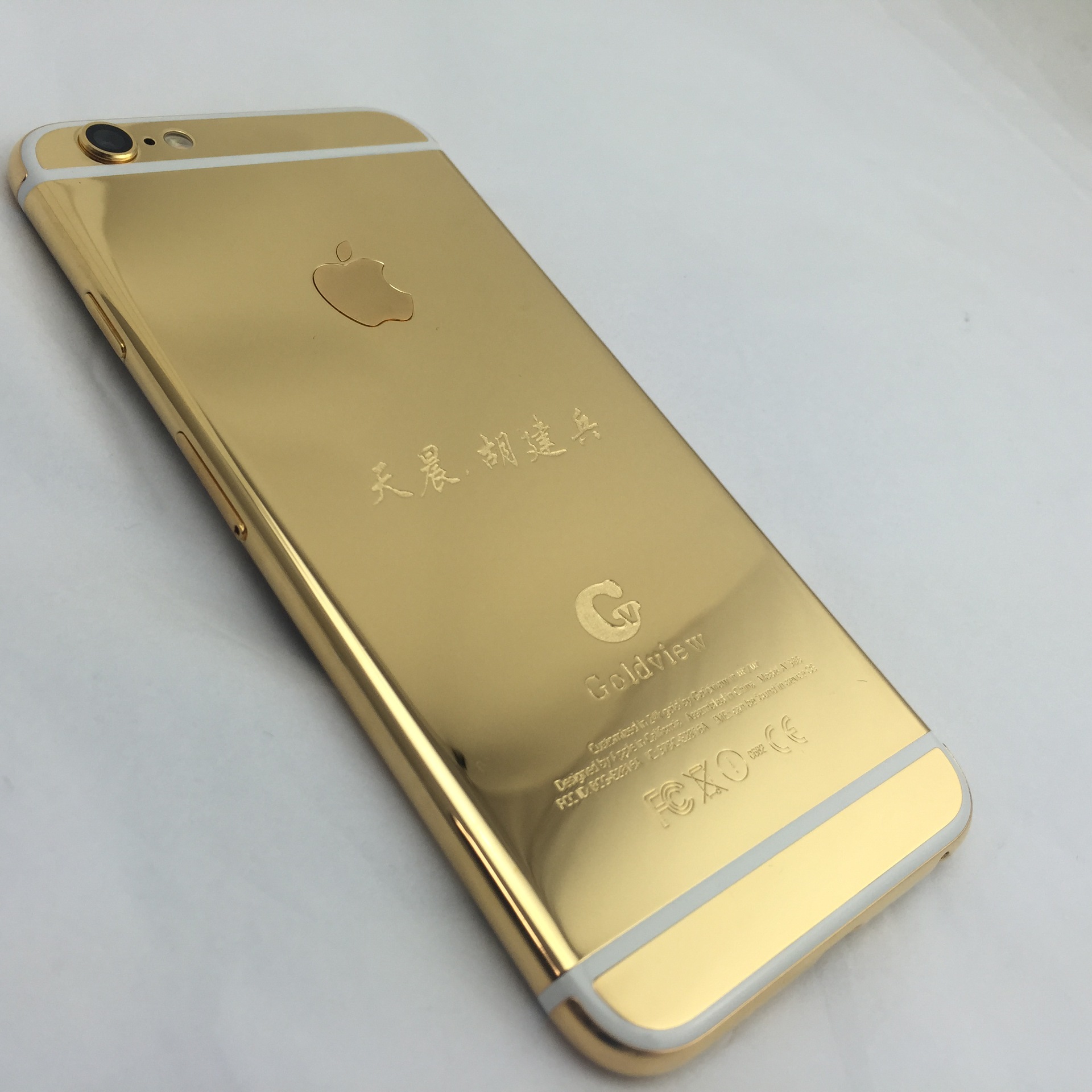 加工黄金版iphone6黄金外壳 goldview私人定制自厂生产 黄金手机