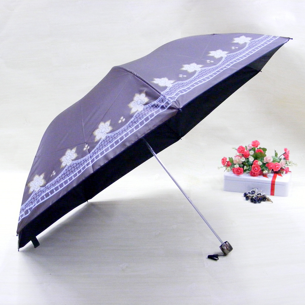 雨秀伞业 黑胶防晒铅笔伞