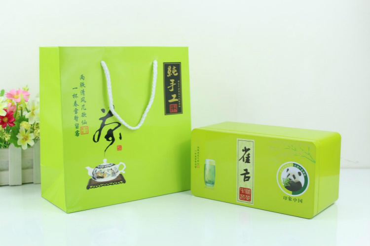 四川雅安四川蒙顶山茶 一级雀舌 绿茶茶叶 小礼盒装100g/盒 qs100gyxz