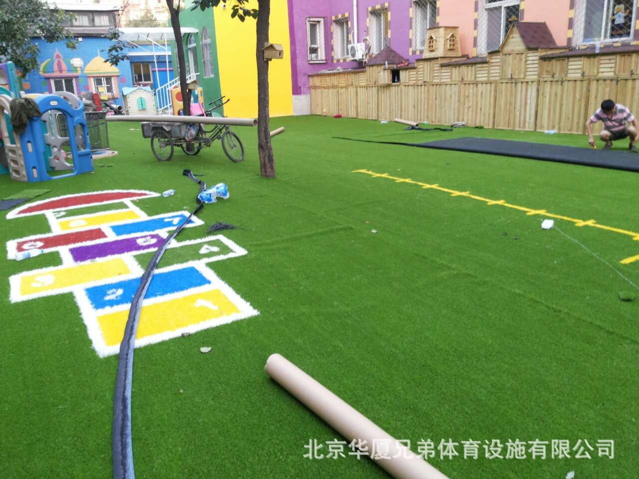 幼儿园仿真草坪人造草坪韩国直丝尼龙超柔软北京天津厂家热销