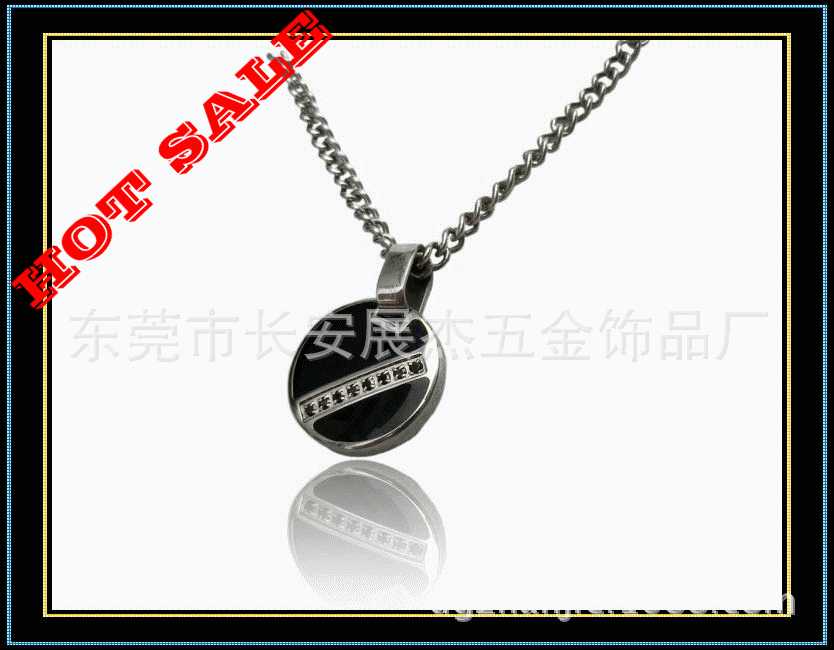 欧美大牌外贸项链吊坠 几何圆形个性项饰定制 精品(spa-32006)