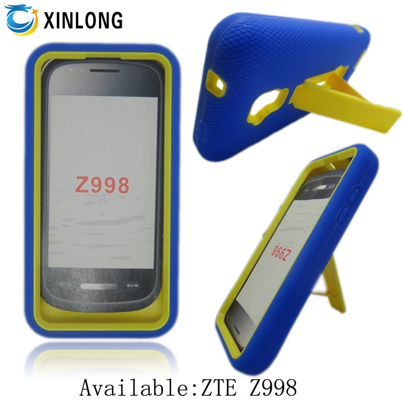ZTE,Z998机器人保护套,中兴z998,菱形支架手机壳,pc加硅胶防震套