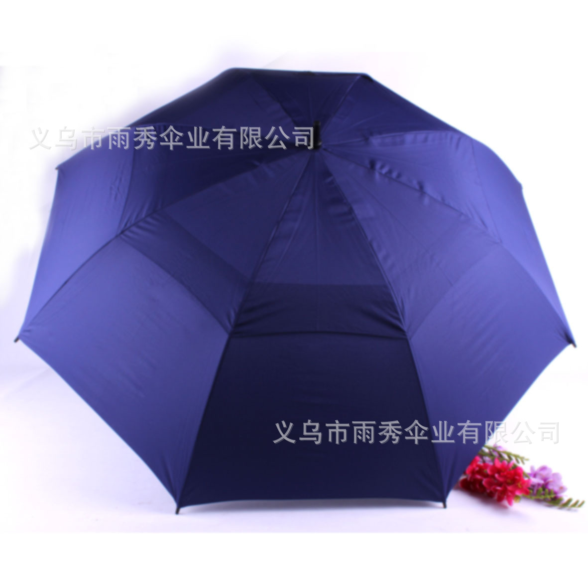 雨秀 假两层高尔夫全纤维直杆伞