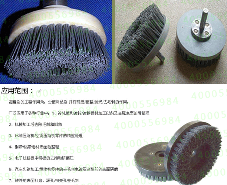 五金,工具 磨料丝圆盘刷/进口碳化硅毛刷盘/打磨抛光研磨去锈去毛刺