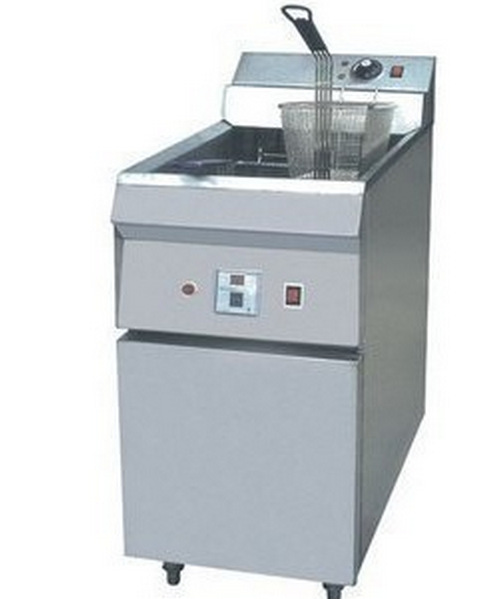 AP-26 vertical single cylinder double sieve electric fryer 0001