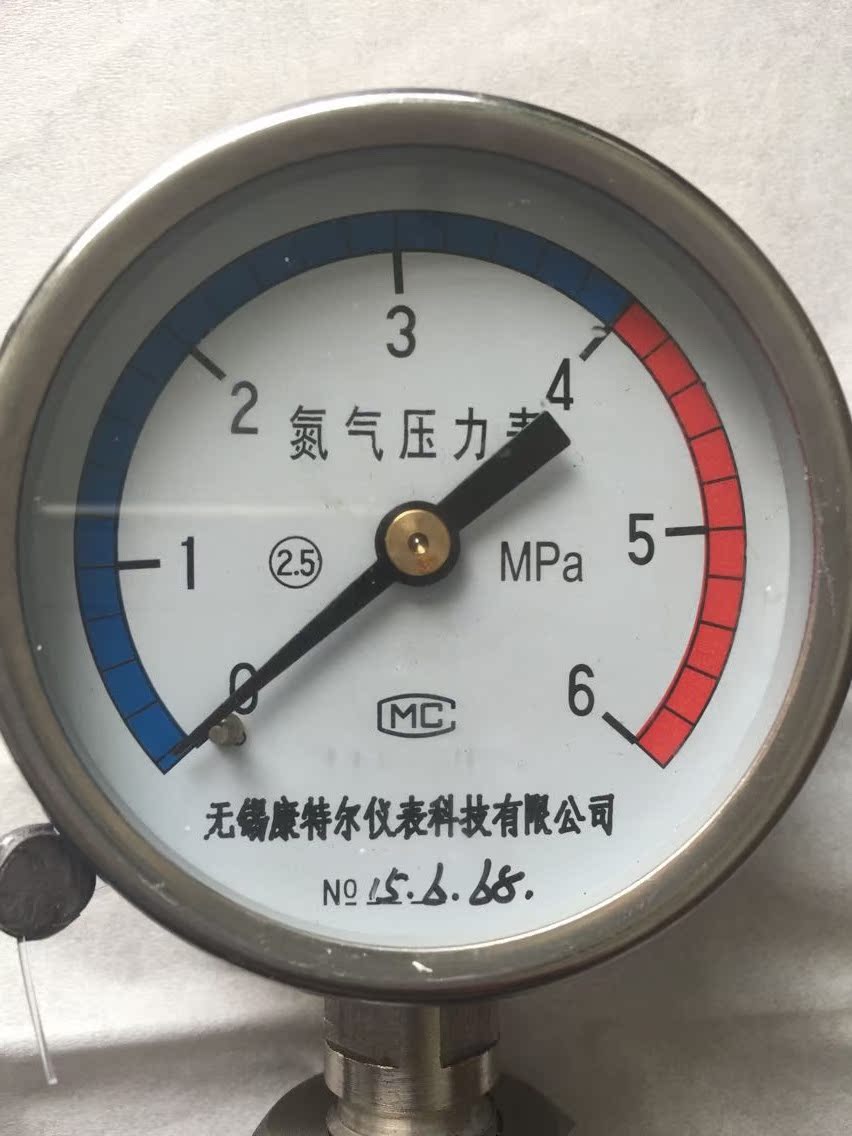 氮氣 壓力表