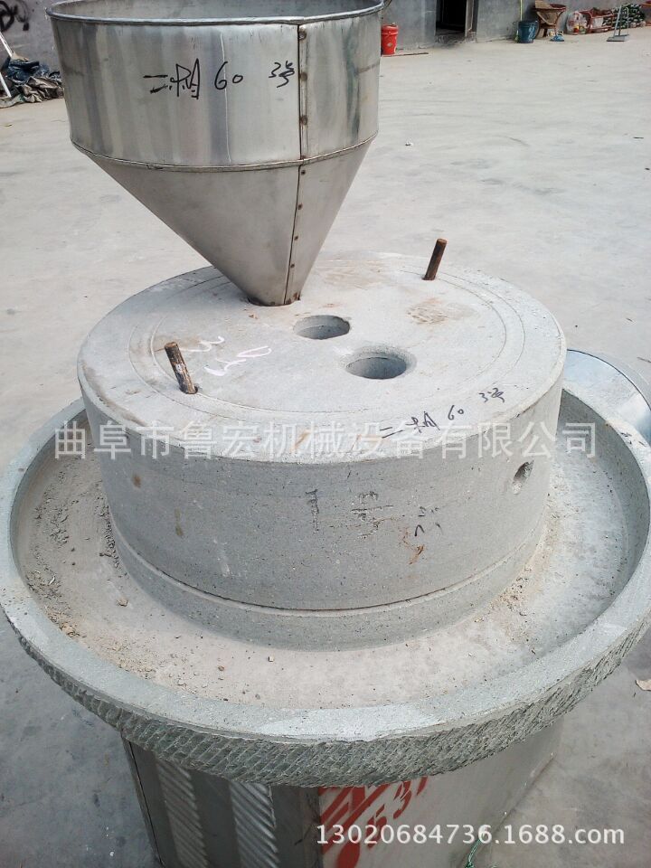 砂岩电动石磨机 纯天然绿砂岩电动石磨豆浆机