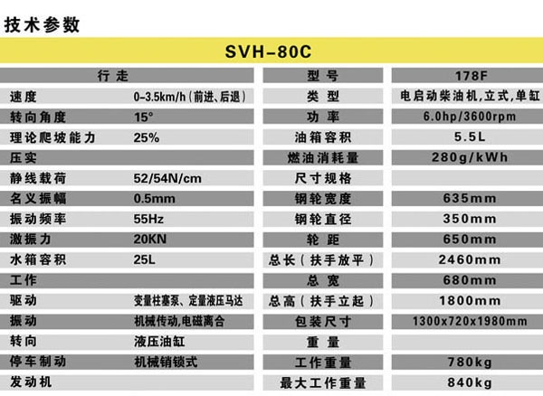 SVH-80参数