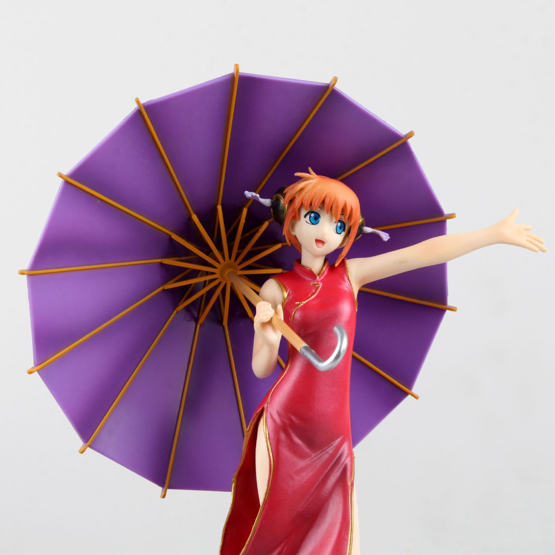 银魂 阿银万事屋夜兔族 美少女神乐 撑伞 精美手办模型摆件