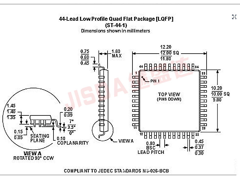 关键|全新原装 stc90c516rd 40i-lqfp44 stc单片机芯片