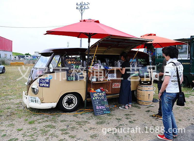 商场售卖车 大众巴士汽车咖啡屋 户外流动餐车售货车连锁店必备