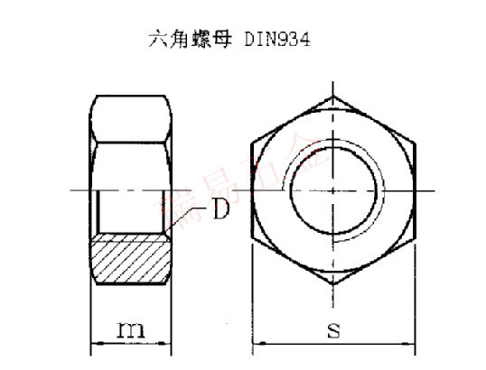 铁镀锌六角螺母铁六角螺帽m2m25m3m4m5m6m8m36