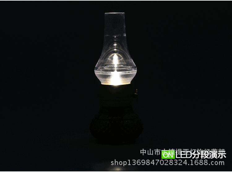 新款怀旧吹控led煤油灯usb可充电户外室用感应调光台灯