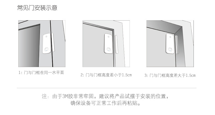 wifi门铃无线智能防盗门磁 家用门窗报警器 开口手机远程提醒丁盯