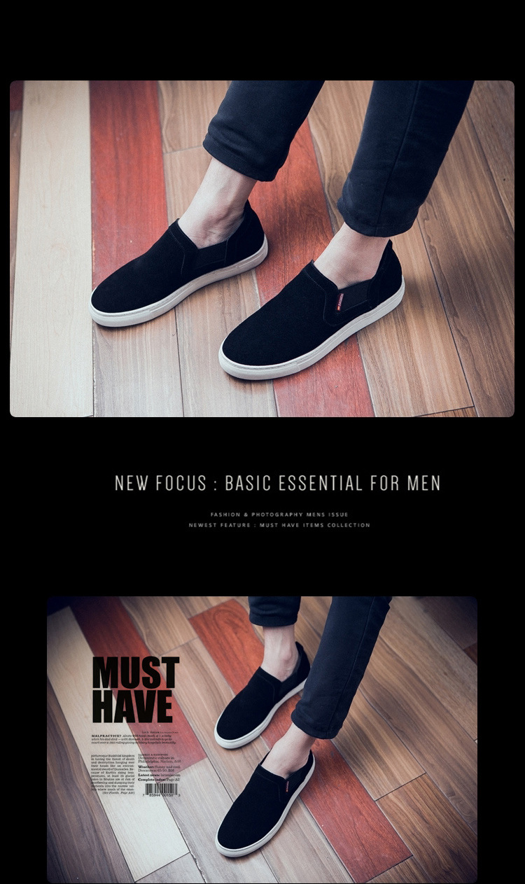 Mssefn2015新款套脚鞋 真皮男鞋 男士休闲鞋 一脚蹬 轻 舒适懒人鞋001