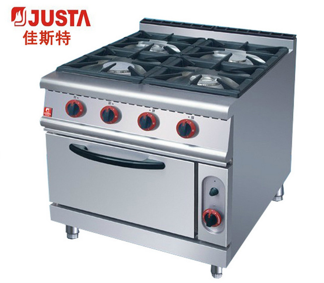 US-RQ-4 four gas pot stove with oven 0002