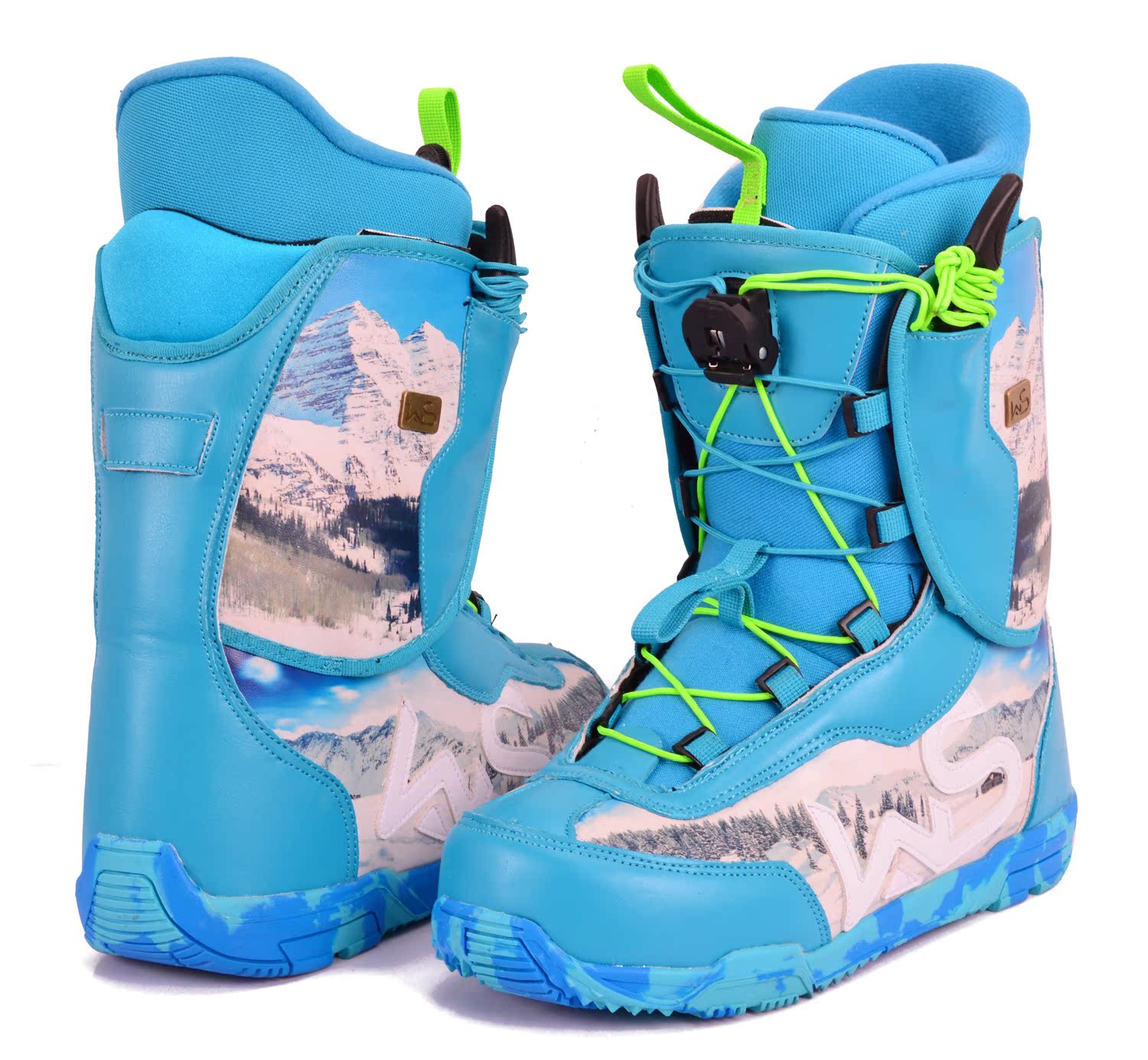 2015年 多色彩 sage 快速鞋带款 湖蓝色单板滑雪鞋