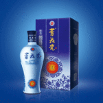 有机白酒名酒 青花瓷-蓝韵浓香型白酒纯粮食酿造42度450ml 直销