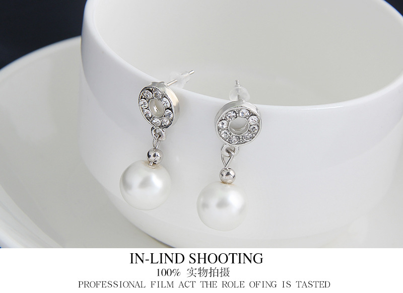 Korean of the Korean / Korean-style Rhinestone + Pearl sets NHDR0163