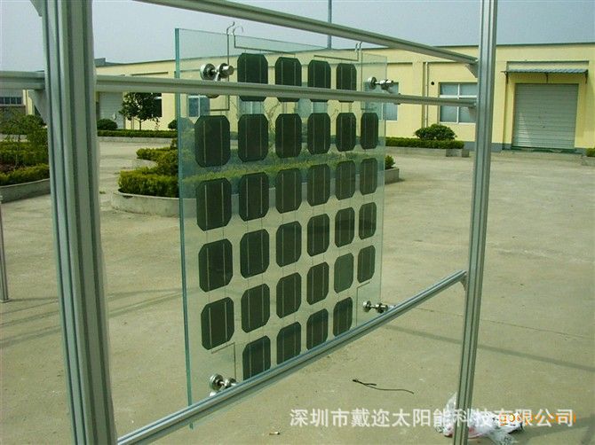 深圳戴迩太阳能双玻组件,双面玻璃光伏发电板,双玻电池板