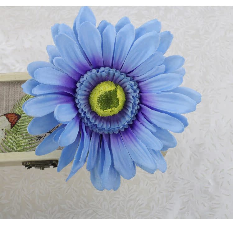 超大diy菊花 仿真花 非洲菊 绢花花朵 头饰衣服帽子装饰花14cm