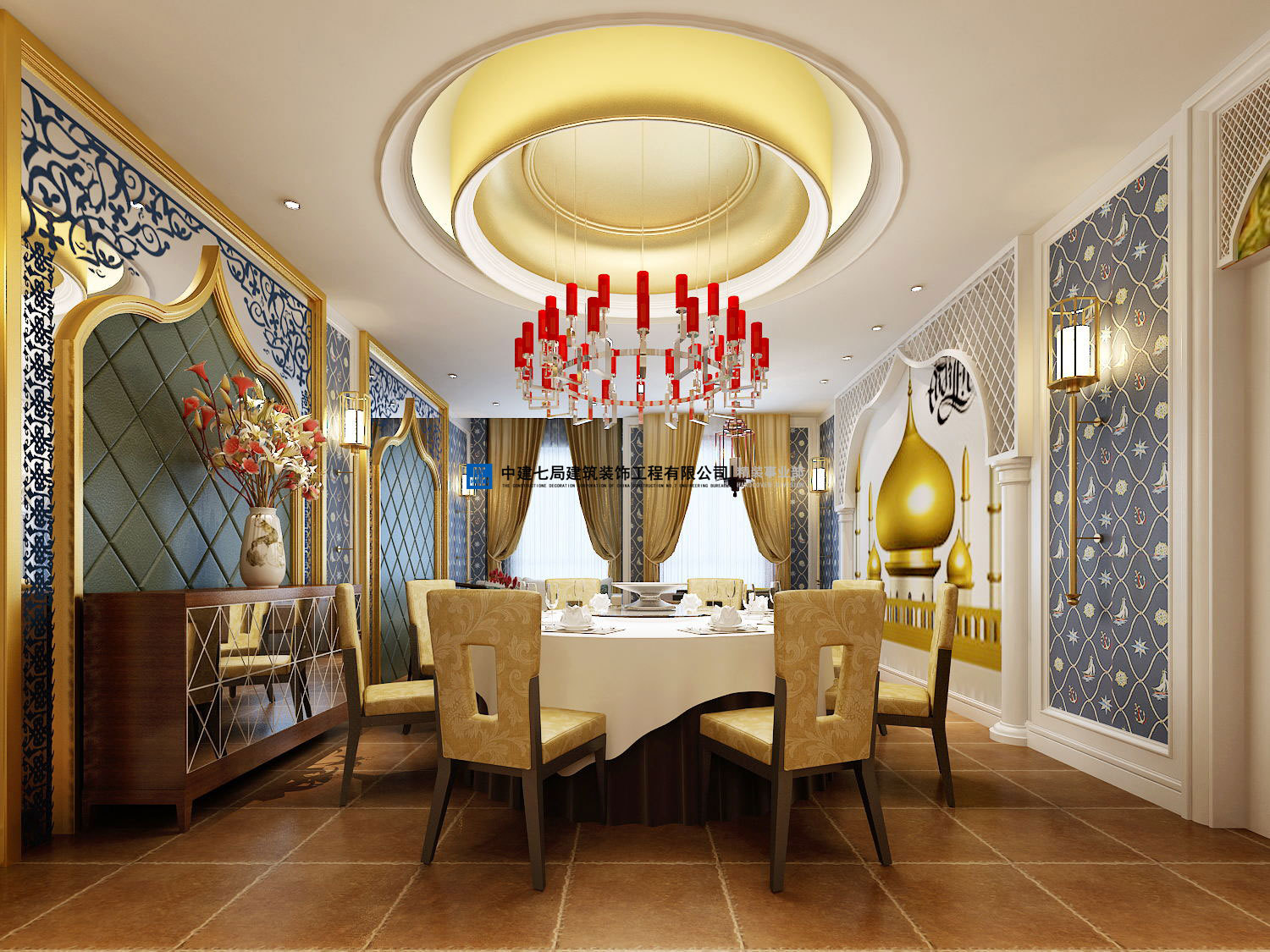 伊斯兰餐厅|空间|室内设计|可汗设计 - 原创作品 - 站酷 (ZCOOL)
