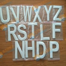 訂做反光字 熱貼膜雕刻反光英文字母 車牌放大字 篷布反光車牌號