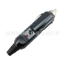 膠木12V15A車充插頭大功率車載充電轉換指示燈紅光電木點煙器插頭