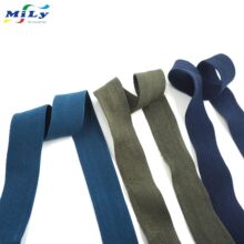 對折彈力包邊帶 2cm氨綸高彈力親膚耐磨損羽絨服服裝輔料松緊帶