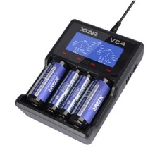 XTAR/愛克斯達 VC4 4槽智能液晶 鎳氫/鋰離子電池充電器