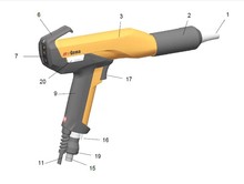 GEMA瑞士金馬手噴槍金馬 OPTIFLEX 2F噴粉靜電槍金馬靜電噴槍配件