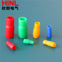 絕緣軟套管銅接線端子護套線管絕緣軟護套阻燃電線銅鼻子色標護套