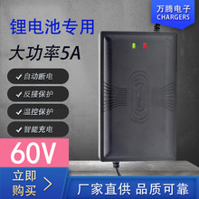 廠家直供大功率鋰電池充電器16串17串三元60V5A20串磷酸鐵鋰電充
