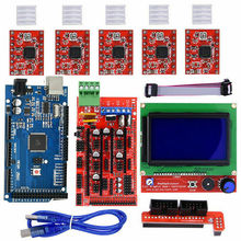 3D打印機12864LCD顯示屏 MEGA2560主控 Ramps1.4 擴展板A4988套件