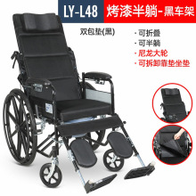 老年人手推車手動老人代步車行走四輪車折疊推車輕便帶坐便四輪車